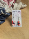 Stripes and Stars Swimsuit earrings